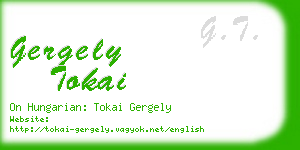 gergely tokai business card